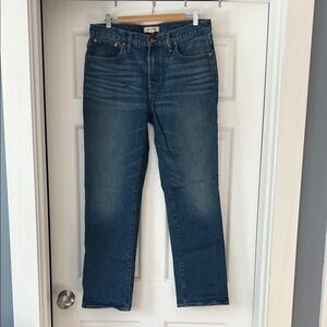 Madewell Straight Leg Jeans in Classic Blue
